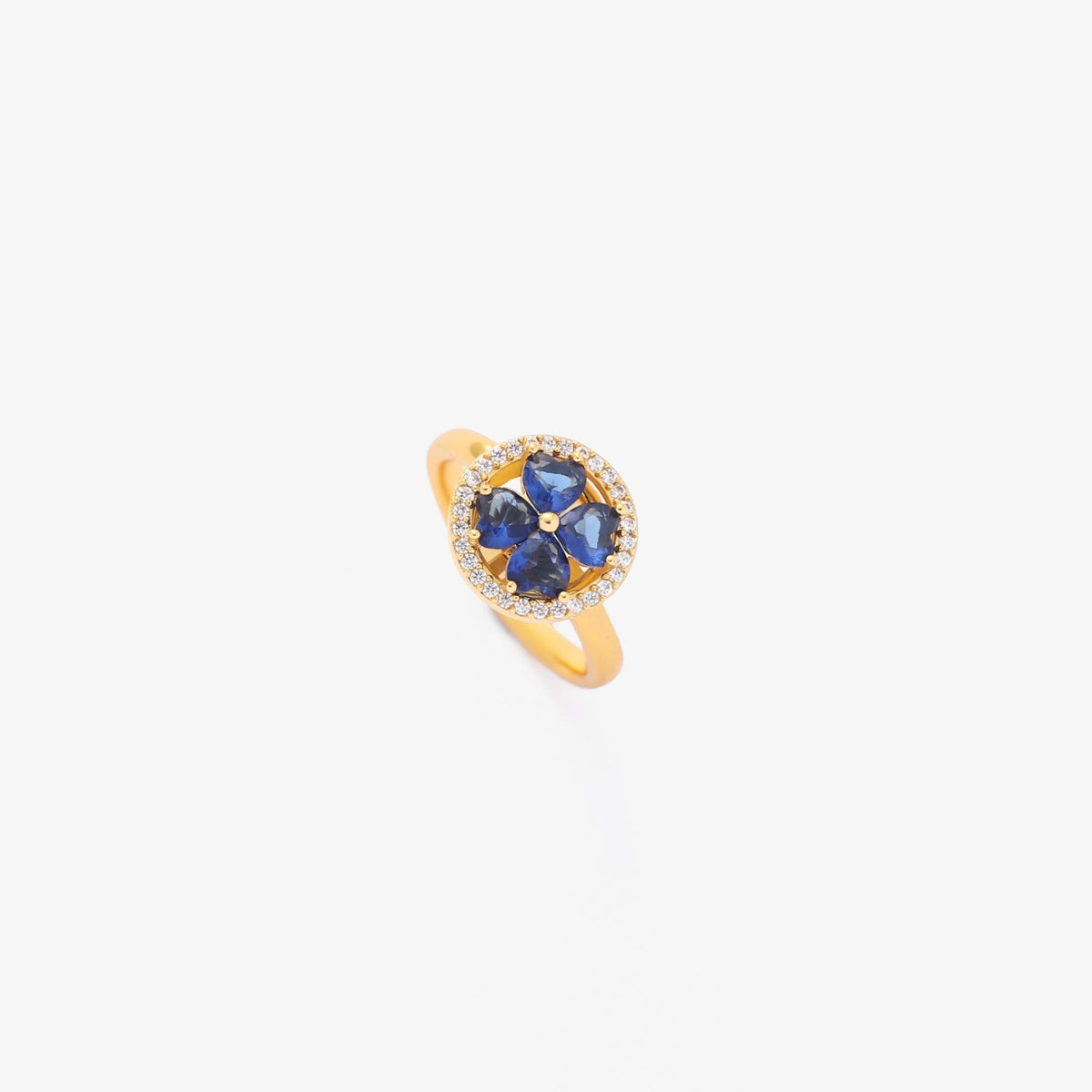 Bague tourbillon cœurs de saphir | Or