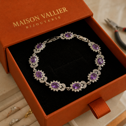 Bracelet Iris | Or blanc