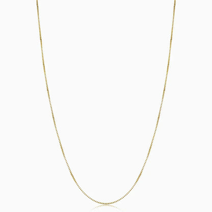 Collier maillon cubain | Or blanc